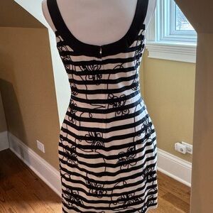 Lilly Pulitzer Black & White Striped Sleeveless Sheath Dress